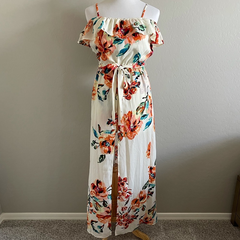 Off Shoulder Floral Short/Dress